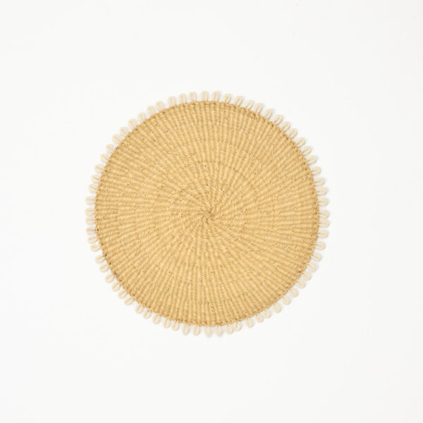Placemat with Cowrie | Natural Set of 4