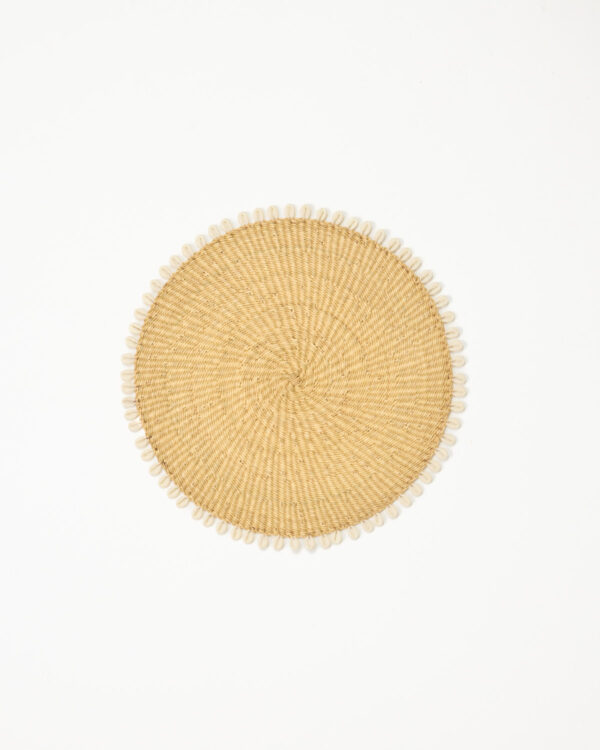Placemat with Cowrie | Natural Set of 4