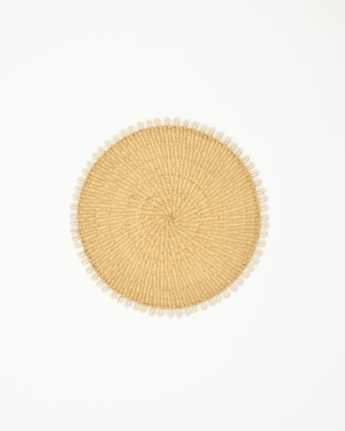 Placemat with Cowrie | Natural Set of 4