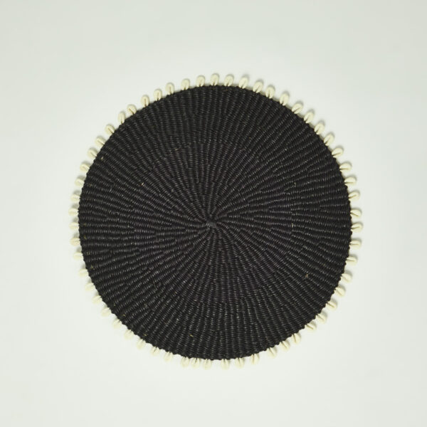 Cedi Placemat with Cowrie | Noir Set of 4