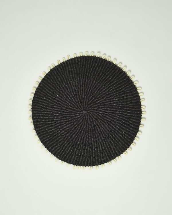 Cedi Placemat with Cowrie | Noir Set of 4