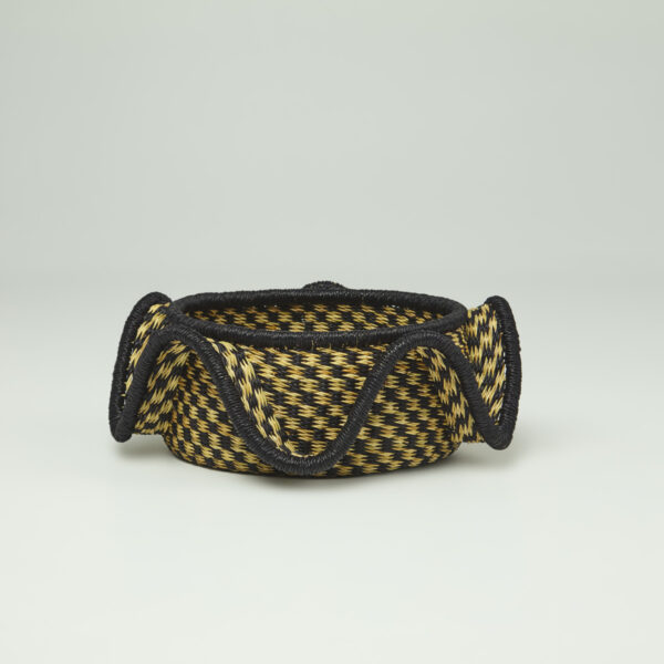 Wave Basket | Noir & Natural