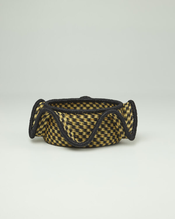 Wave Basket | Noir & Natural