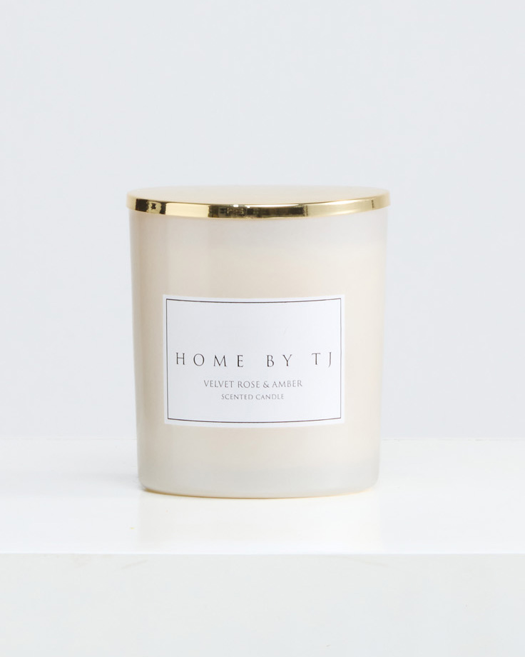 Home by TJ - Velvet Rose & Amber Candle _ 12 oz